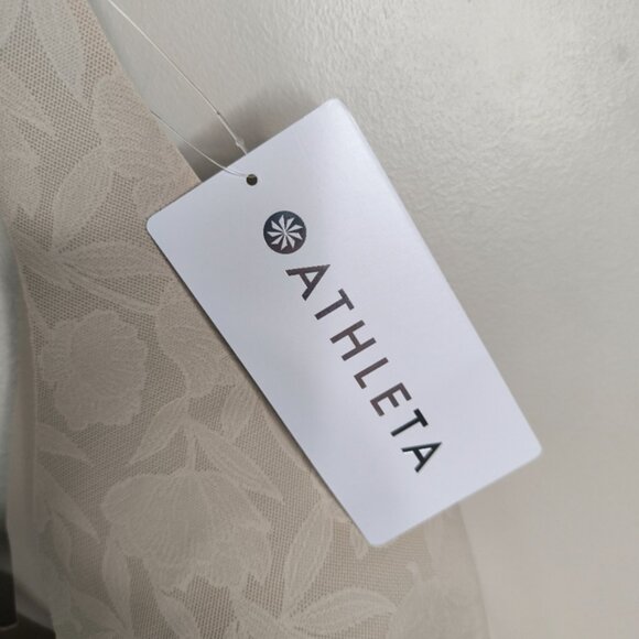 NWT Athleta Floral Tapestry Toile Stretchy Supportive Ritual Lace Plunge Bra S - Picture 6 of 8